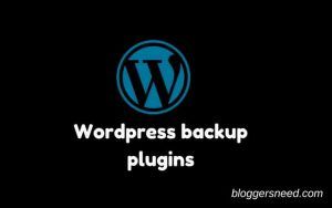 Wordpress backup plugin